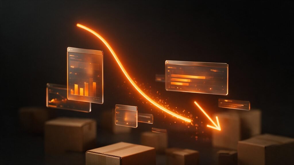 Reducir el ACOS en Amazon: curva de coste descendente sobre paneles de PPC